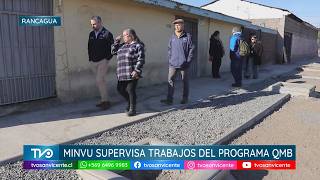 Equipo Minvu supervisa avances de obras del Programa Quiero Mi Barrio en Rancagua
