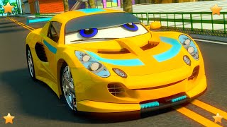 Colors with Cars  Kindergarten Kids Song & Nur