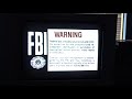 Opening To Burglar 1987 VHS
