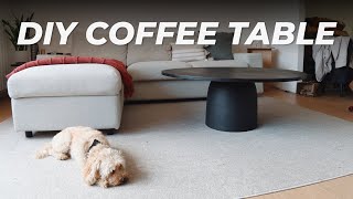 DIY Pedestal Coffee Table | Modern Furniture On A Budget