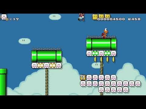 W7-2　かめとどかんのまち/Pipe town by イトコン ONE+ - Super Mario Maker - No Commentary 1bk