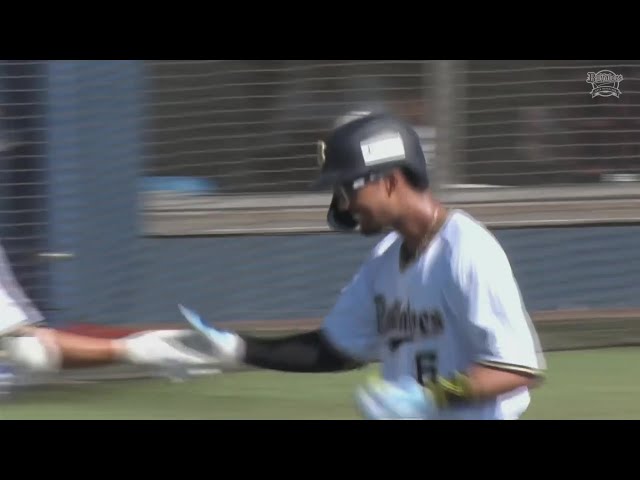 【ファーム】相手のミスも絡み自身もホームイン!! バファローズ・宗佑磨のタイムリー2ベース!!  2024年9月17日 オリックス・バファローズ 対 くふうハヤテベンチャーズ静岡