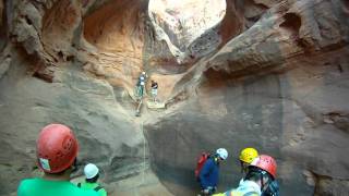 preview picture of video 'Advanced Canyoneering Course - Hogwarts Canyon, UT  (pt. 1)'