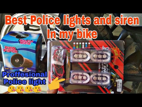 Installing the Police Light in Bike