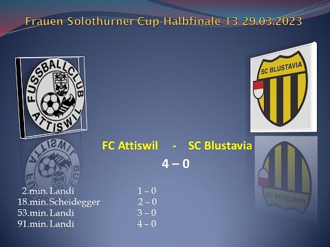 Frauen Solothurner  Cup Halbfinale FC Attiswil- SCB  Blustavia