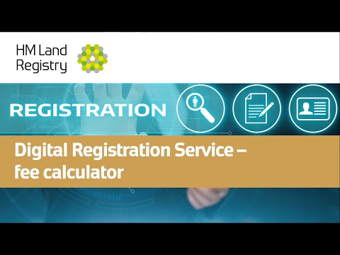 Digital Registration Service – fee calculator