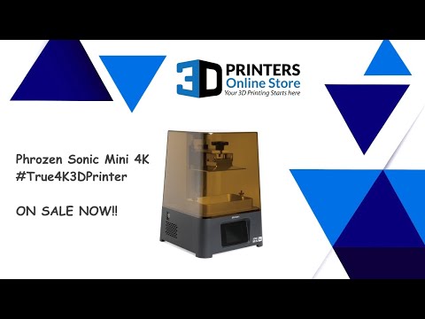 Phrozen Sonic Mini 4K Resin 3D Printer Demo