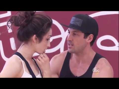 Maksim Chmerkovskiy & Meryl Davis rehersal for Week 10 of DWTS 5 19 14