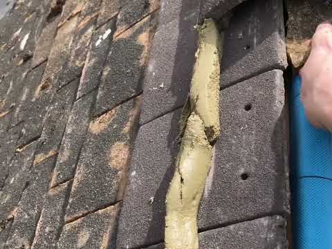 How to lay ridge tiles