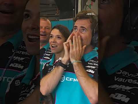 Dani Holgado celebrates early and wins first Moto2 race! 😎