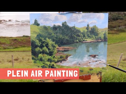 How to Paint a Coastal Landscape EN PLEIN AIR in Oils