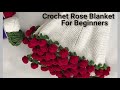 DON T MISS IT Crochet Rose Blanket Tutorial For Beginners Thalposh Table Mat