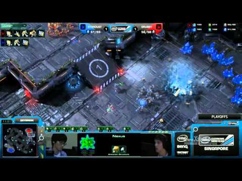 SC2:IEM Singapore Ro12 Grubby vs StarDust (Game 3)