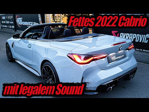 NEW CAR convertible directly tuned! AKRAPOVIC Slipon titanium exhaust system suitable for BMW M4 ...