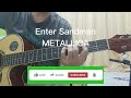 Enter Sandman - Metallica (Acoustic Guitar Tutorial)