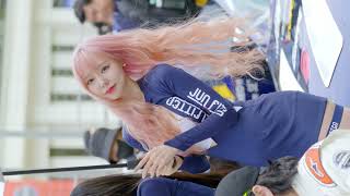 [직캠] 23 슈퍼레이스 레이싱모델 연두 유니폼