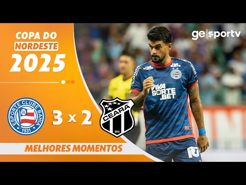 Gols e lances de Bahia x Ceará