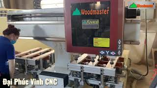 Máy làm mộng oval âm 3 trục router | Phay mộng âm, khoan, chạy rãnh ... Woodmaster