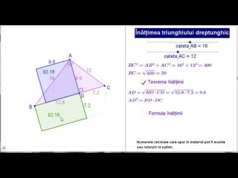 Teorema înălțimii; formula înălțimii