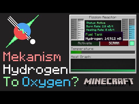 Fissioning Hydrogen into Oxygen? | Mekanism Fission Recipe | Minecraft Mod