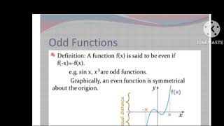 Fourier series (Even and Odd Function).