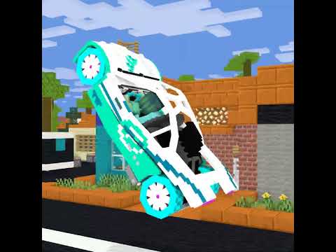 Oh No! Zombie Girl's car overturned - Minecraft Animation Monster School