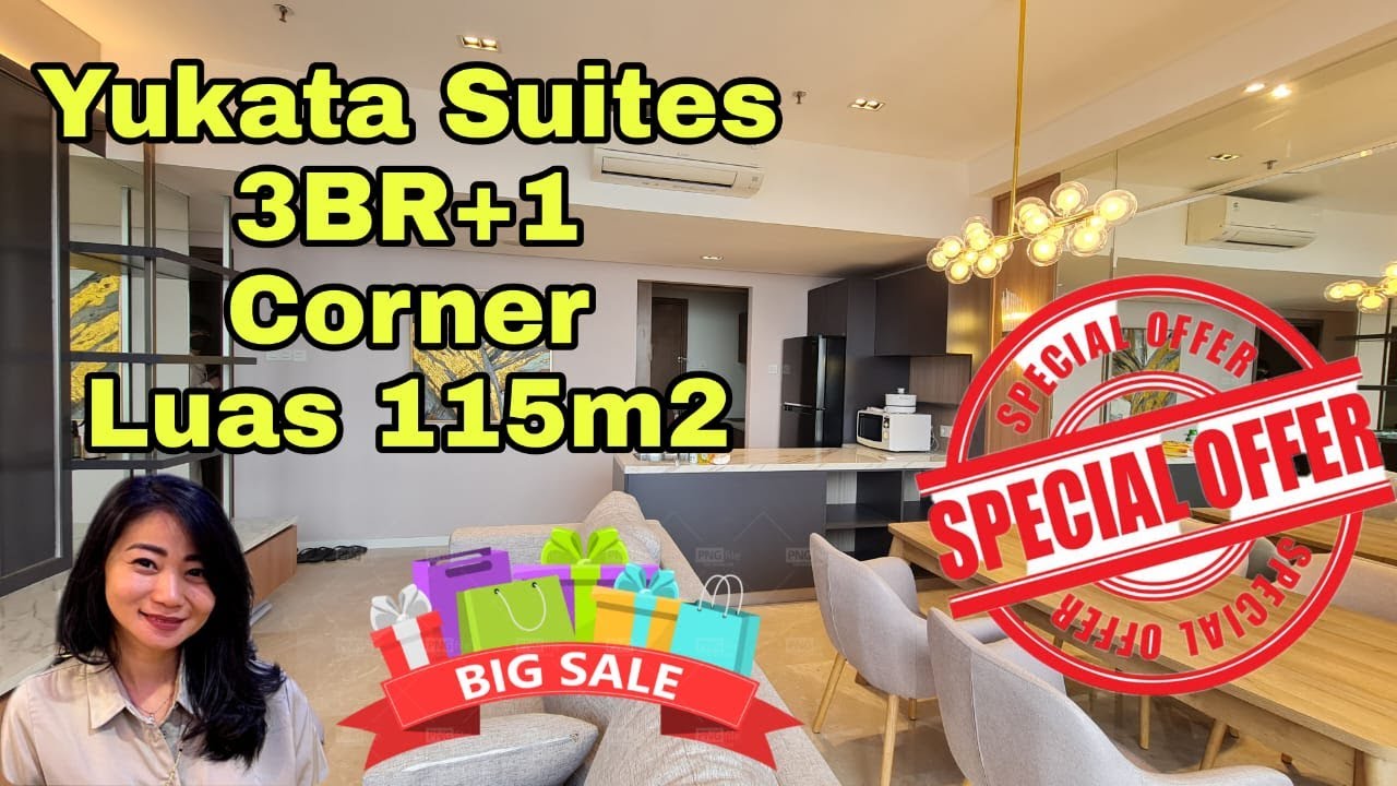 Murah Yukata Suites 3br Furnished Hook di Alam Sutra 