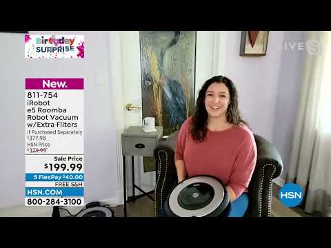 iRobot e5 Roomba Robot Vacuum with Extra Filters