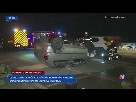 Acidente entre dois carros no São Marcos