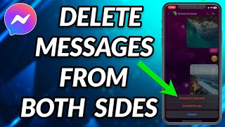 How To Delete Conversation On Messenger From Both Sides