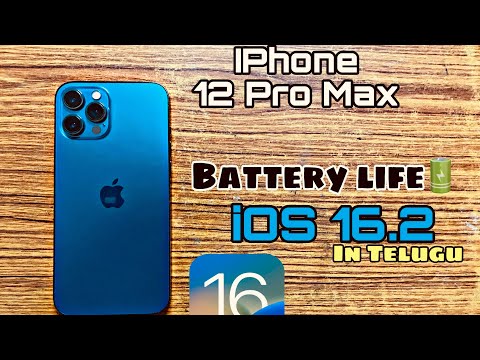 iPhone 12 Pro Max IOS 16.2 Battery Drain Test 2023 | IOS 16.2