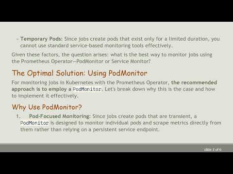 Monitoring Jobs with the Prometheus Operator