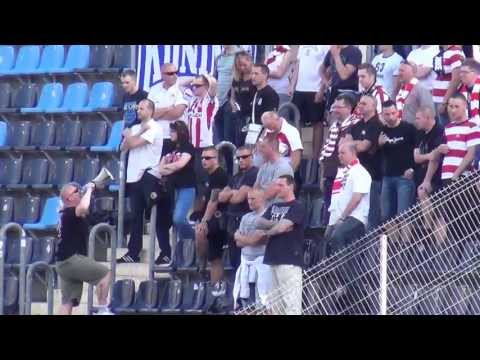 Żywiołowy doping kibiców Cracovii