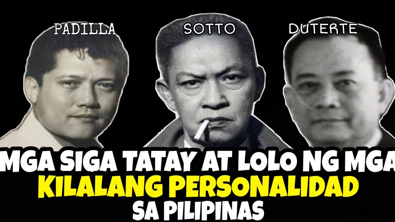 Ano ang mga nagawa ng 3 Siga tatay nila Duterte, Robin Padilla, Tito Sotto History
