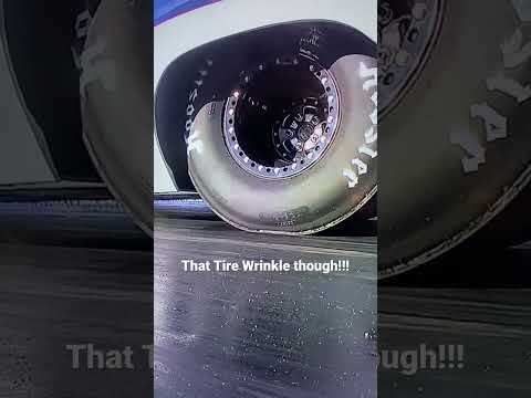Drag slick tire wrinkle