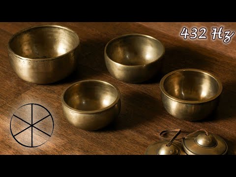 432Hz Tibetan Bowls: Meditation, Healing, Cleaning, Relaxation, Chakras, ASMR Binaural 8D