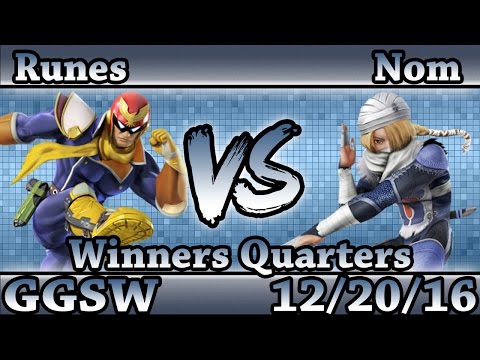 GGSW 12 - Runes (C. Falcon) Vs. GG|Nom (Sheik) Smash Wii U Winners Quarters - Smash 4