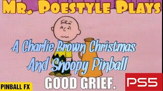 Mr. Poestyle Plays A Charlie Brown Christmas And Snoopy's Pinball Pinball FX Playstation 5