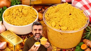 TEMPERA TUDO!! SAL DE OURO - PARA FRANGO - CARNE - PEIXES - LEGUMES - RENDE MUITO - Receitas de Pai