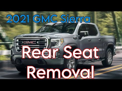 21 GMC Sierra Rear Seat Removal
