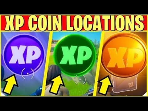 *NEW* All XP Coins Locations in Fortnite WEEK 7 ( Gold - Purple - Green)