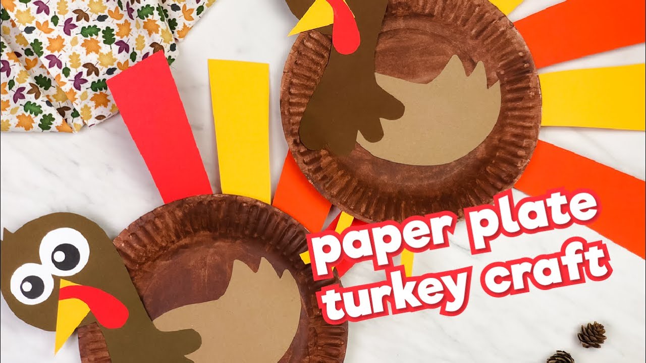 Paper Plate Turkey Craft For Kids