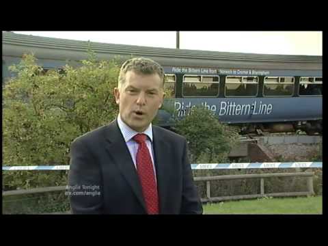 Anglia News Little Cornard Train Crash On Crossing