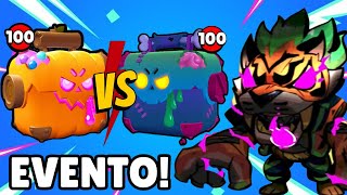 NEW HALLOWEEN EVENT 🎃 PUMPKIN BOX VS DEAD BOX 🦎 NEW LEON SKIN | BRAWL STARS ITA