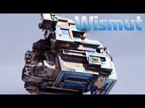 Wismut ist ein Metall, aus dem Kristalle wachsen können
