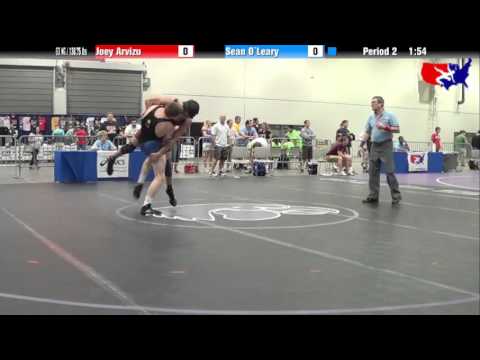 Joey Arvizu vs. Sean O`Leary at 2013 Junior Nationals - FILA - FS