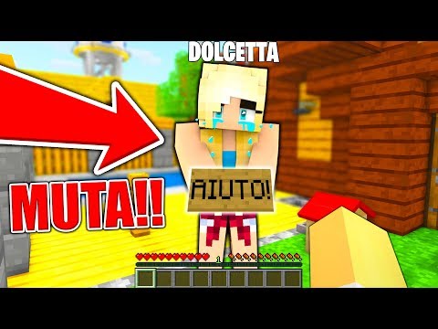 DOLCETTA È RITORNATA MUTA... - Famiglia di Minecraft #??