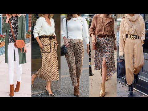 LOOKS MODERNOS para MUJERES DE 40 y 50 AÑOS / OUTFITS ELEGANTES SENCILLOS FINOS y MODERNOS