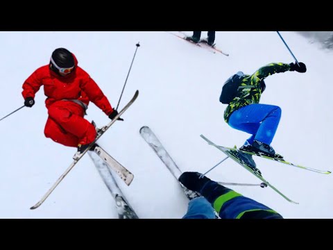 Ski fahren mit Anfängern 😂⛷