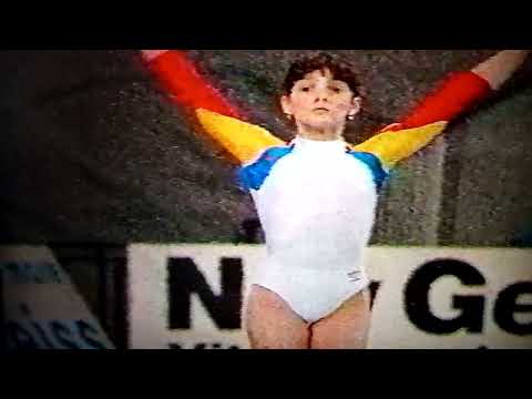 Lacramioara Filip with a very good vault 1989 Worlds